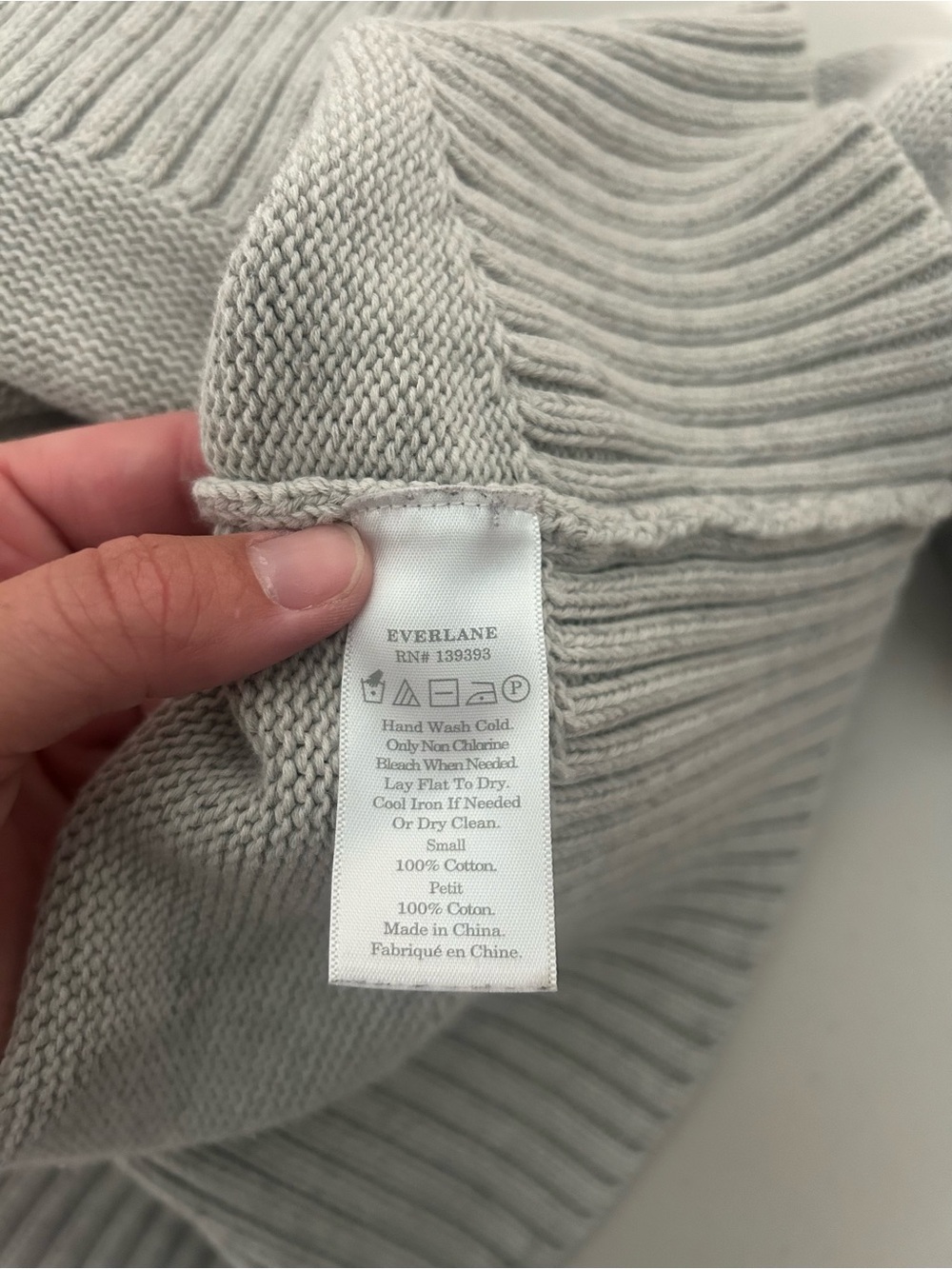 Everlane Crew Neck Knit Sweater Women’s Small Gray Cozy - Picture 4 of 7
